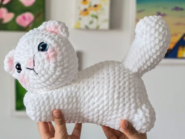 Adorable Handmade Crochet Cat Plushie – Perfect Gift for Cat Lovers - Image 8