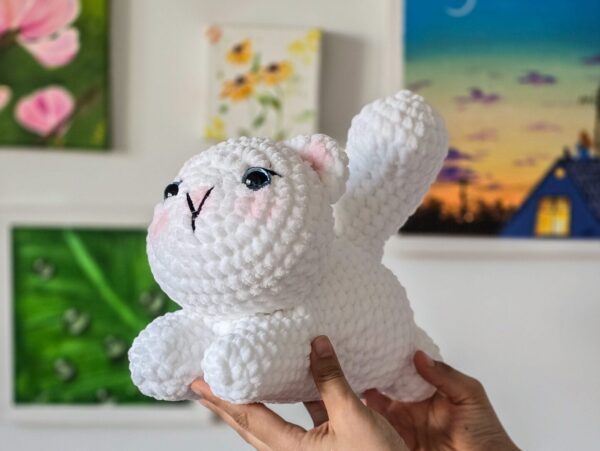 Adorable Handmade Crochet Cat Plushie – Perfect Gift for Cat Lovers - Image 7