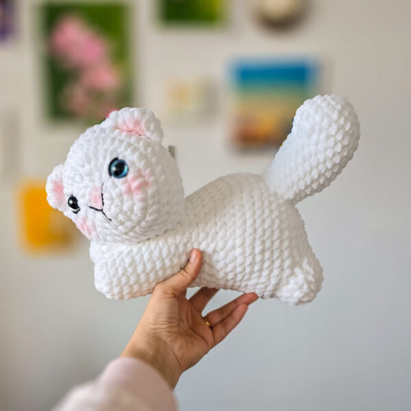 Adorable Handmade Crochet Cat Plushie – Perfect Gift for Cat Lovers