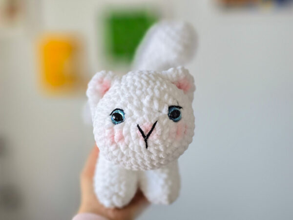 Adorable Handmade Crochet Cat Plushie – Perfect Gift for Cat Lovers - Image 2