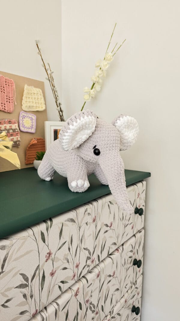 Elephant Plushie Olly Standing Soft Cuddly Toy Baby Nursery Decor Gift for Kids - Image 7
