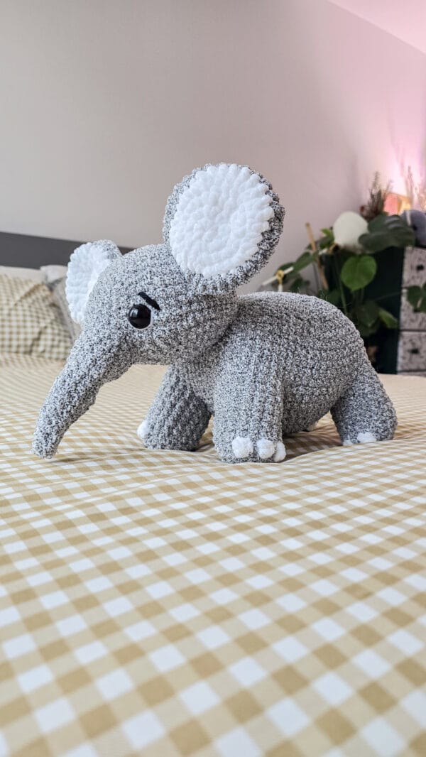 Elephant Plushie Olly Standing Soft Cuddly Toy Baby Nursery Decor Gift for Kids - Image 9