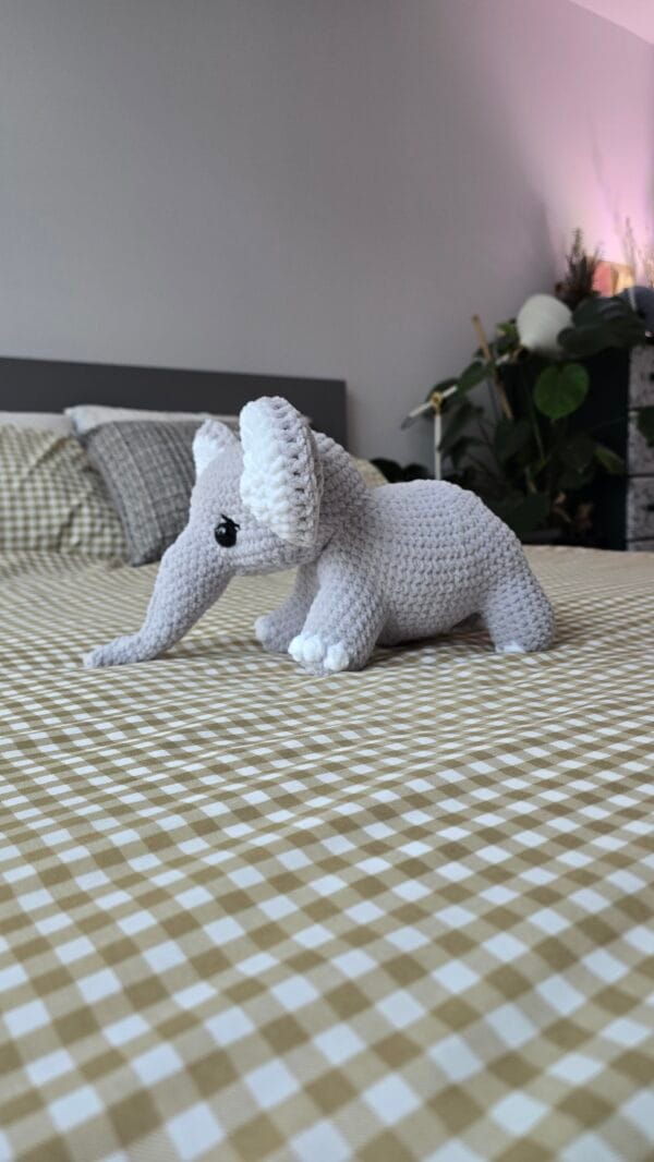 Elephant Plushie Olly Standing Soft Cuddly Toy Baby Nursery Decor Gift for Kids - Image 3
