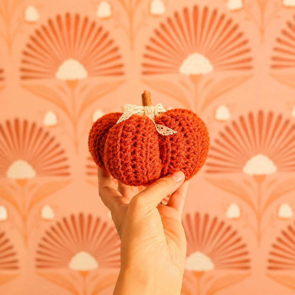 Crochet Pumpkin: Handmade Fall Decor - Thanksgiving Halloween Ornament - Image 10