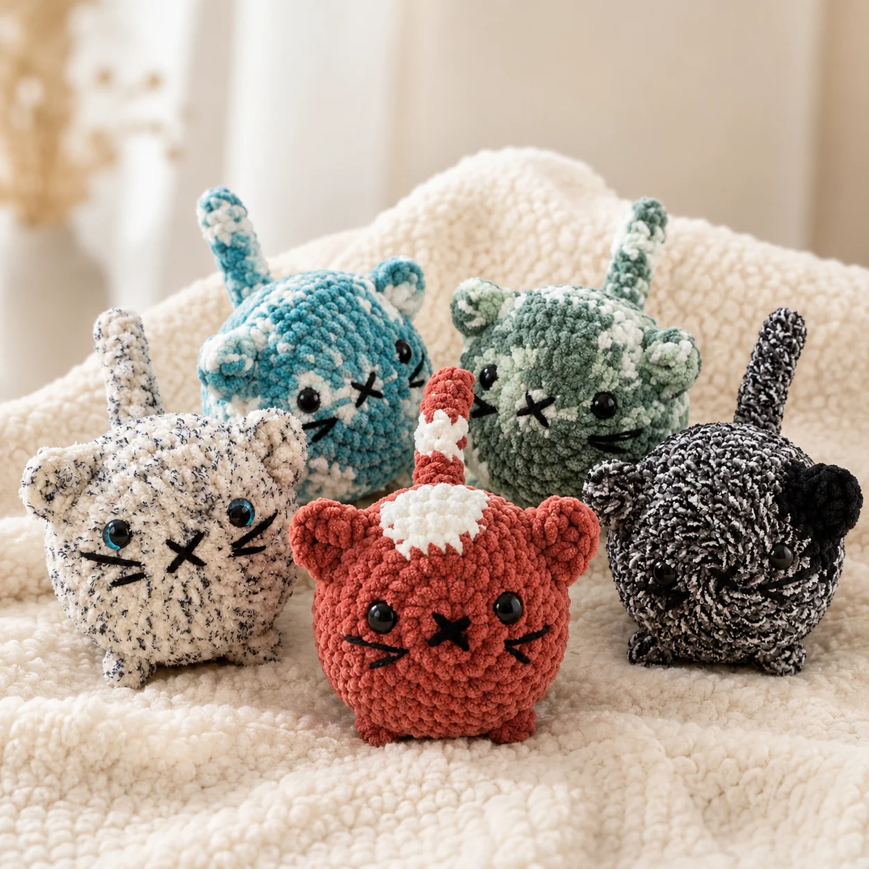 Crochet Loaf Cat Plushie: Handmade Amigurumi